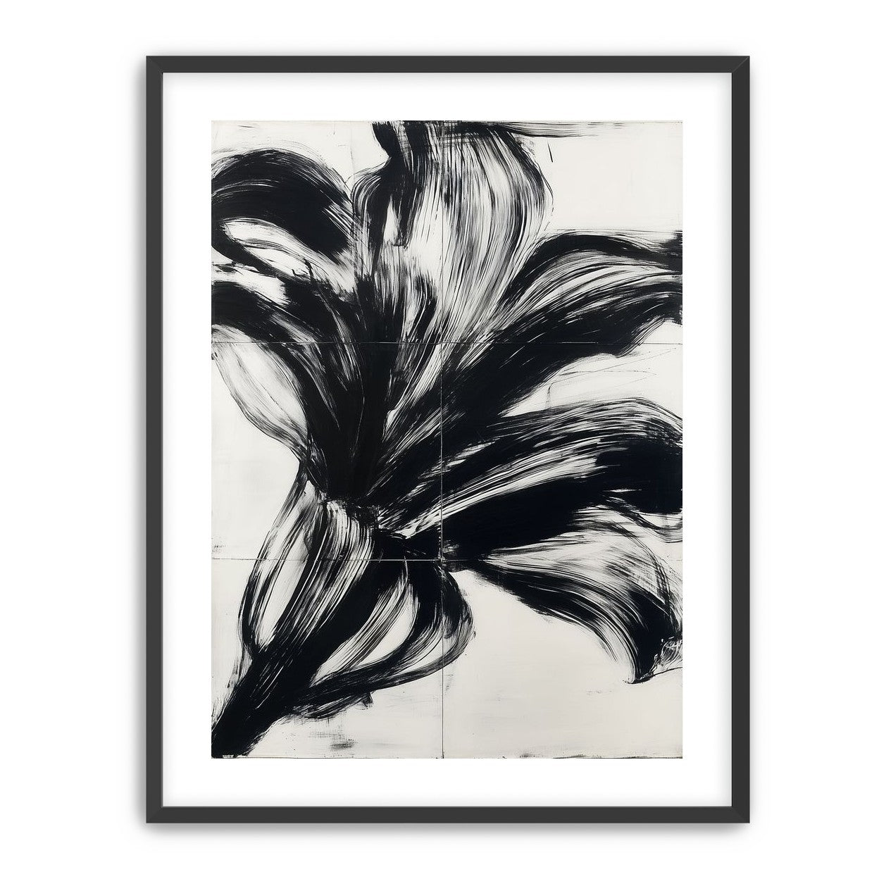 Black surge on white grid