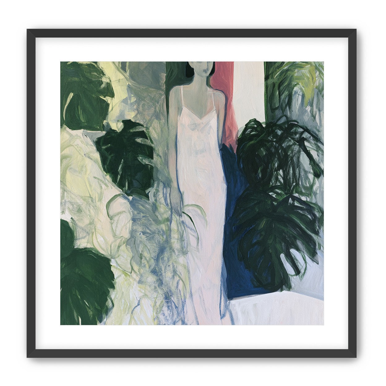 A woman among the leaves