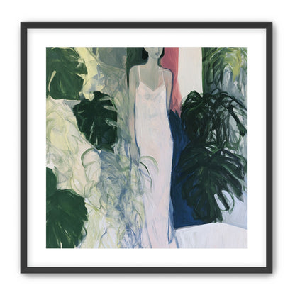 A woman among the leaves