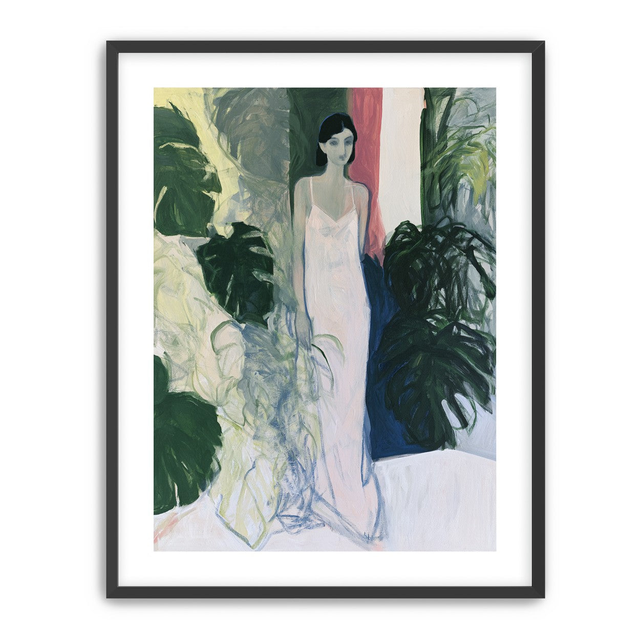 A woman among the leaves