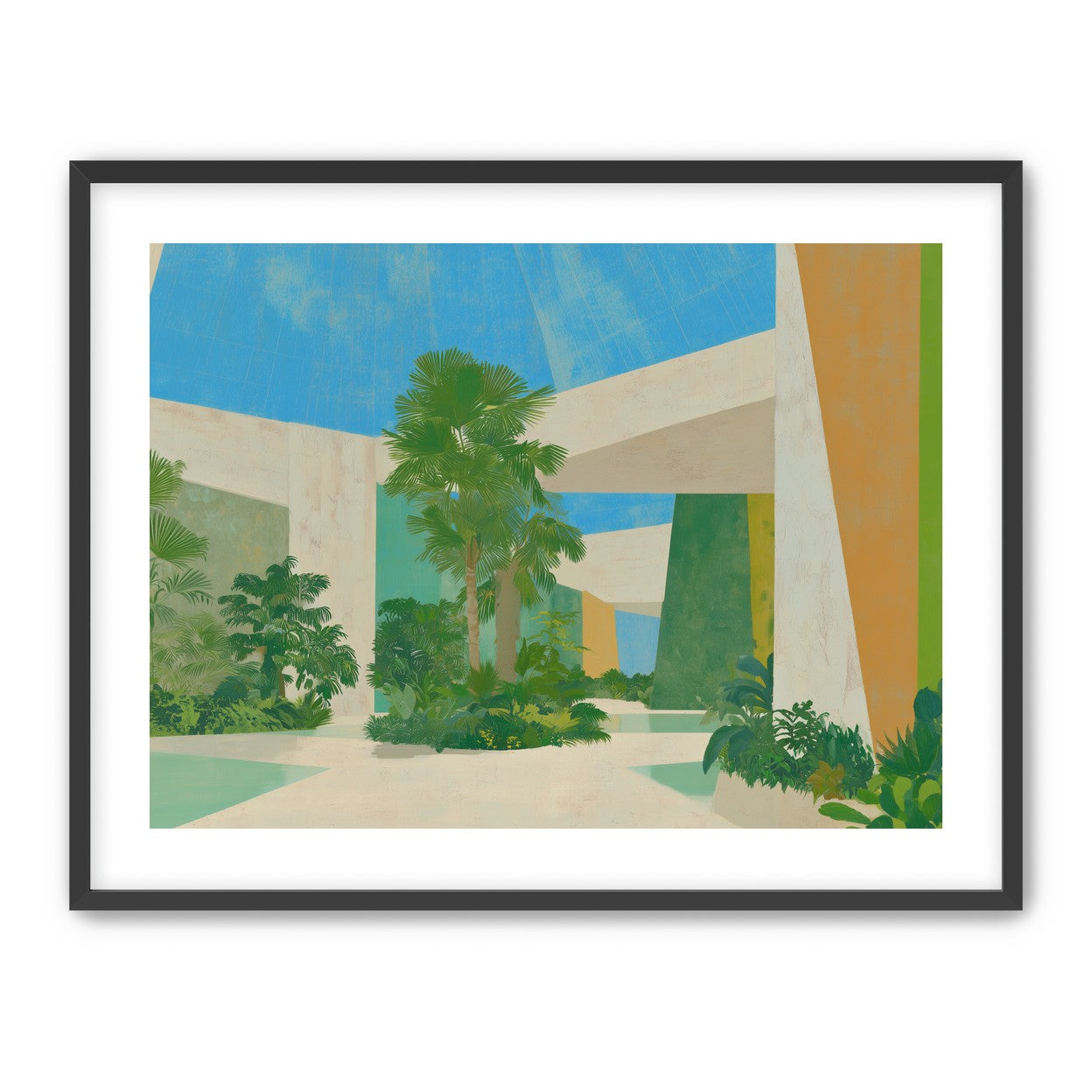 Palm shade in the atrium
