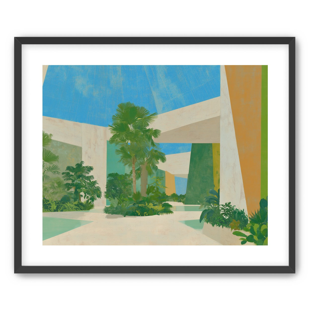 Palm shade in the atrium