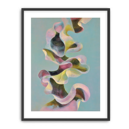 Folded ribbons in suspension
