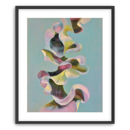 Folded ribbons in suspension