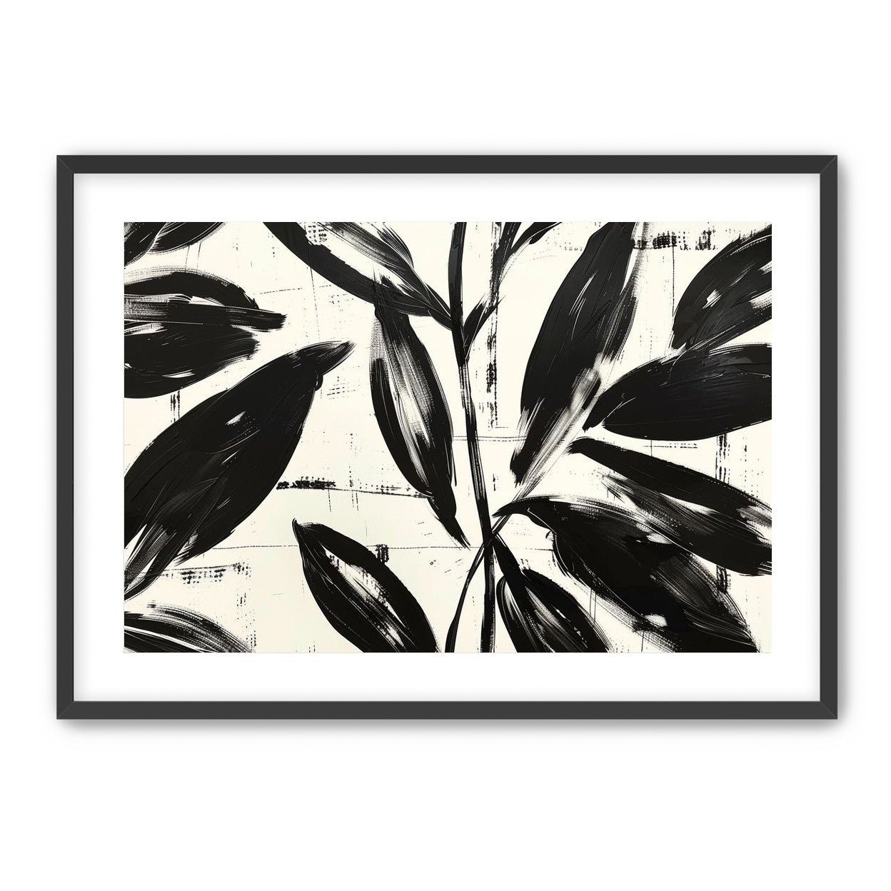 Leaves in black sweep