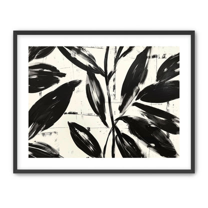 Leaves in black sweep