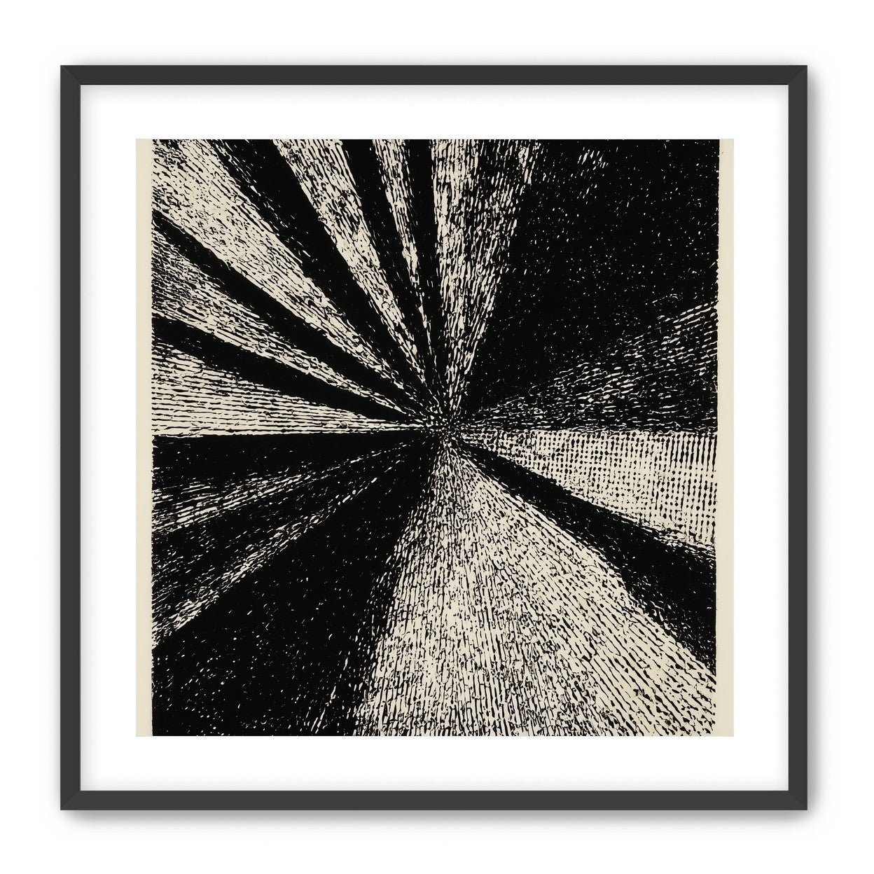 Black rays into grain