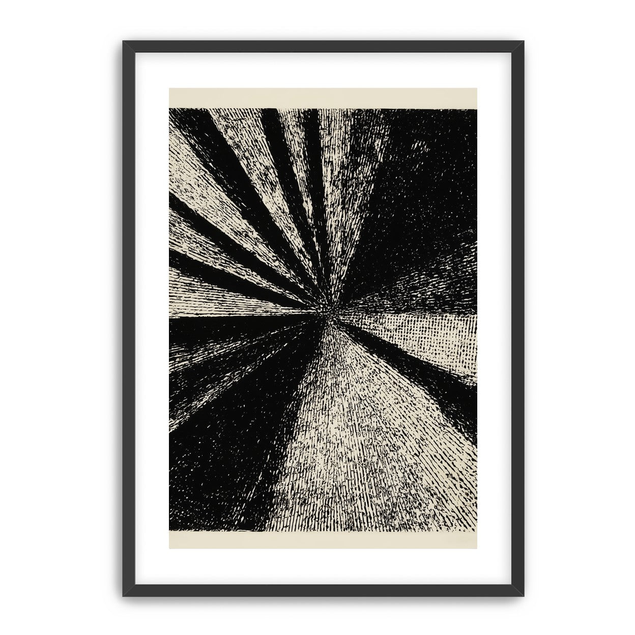 Black rays into grain