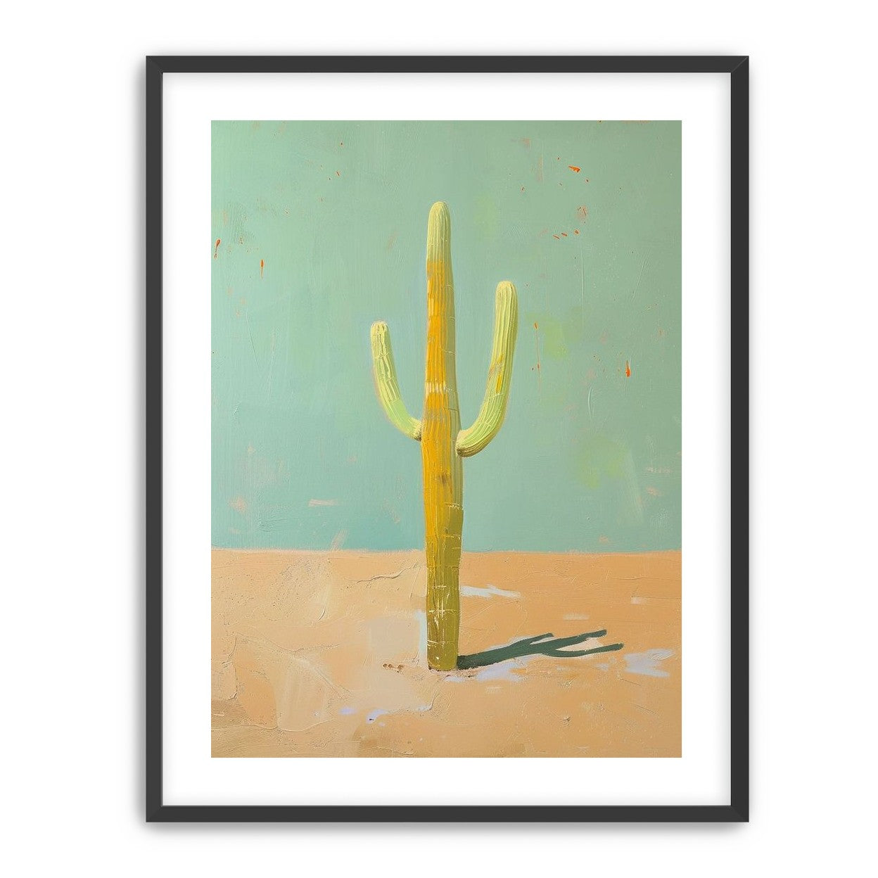 Saguaro beneath a pale sky