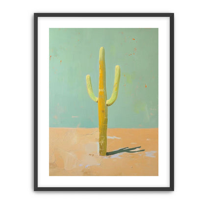 Saguaro beneath a pale sky