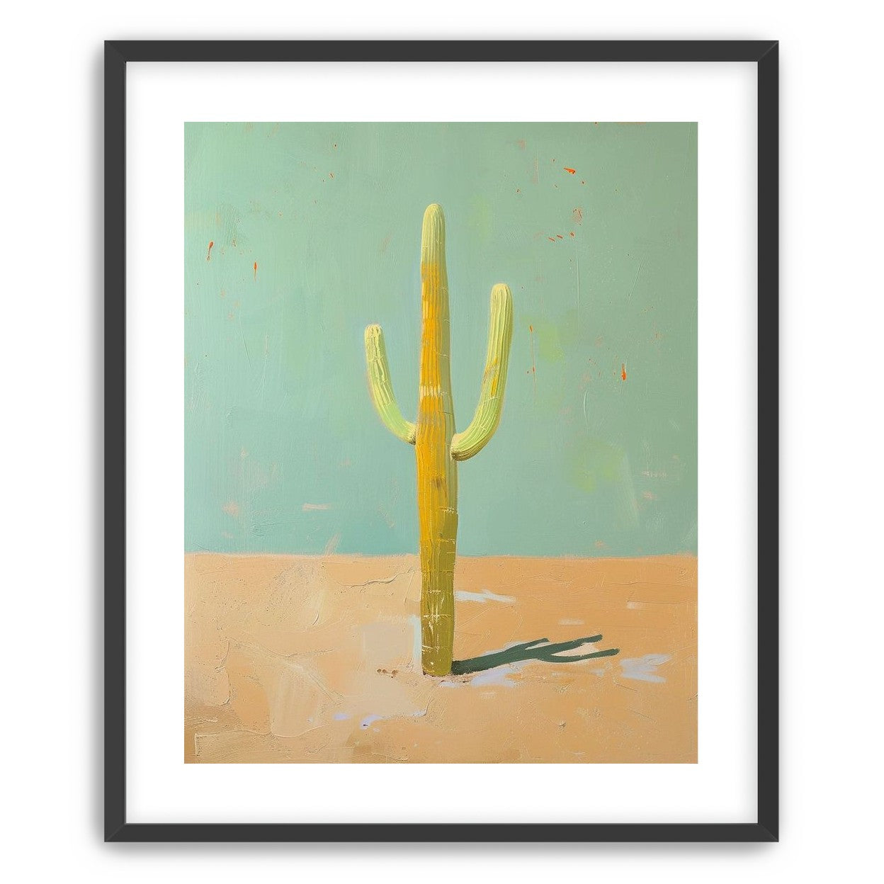 Saguaro beneath a pale sky