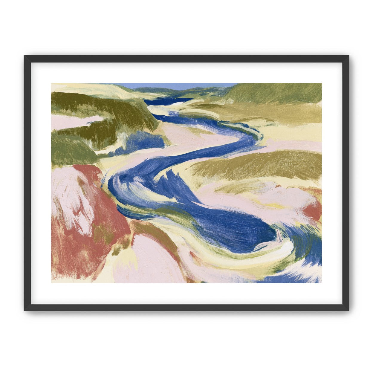 Blue bend through sandbars