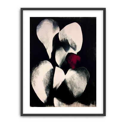 Red petal in shadowed bloom