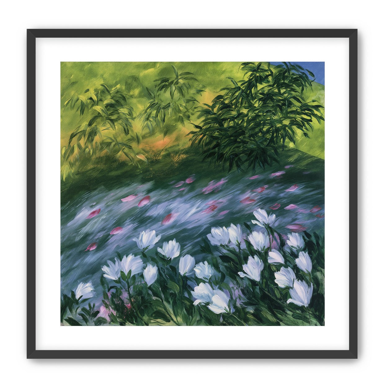 Petals on the streambank