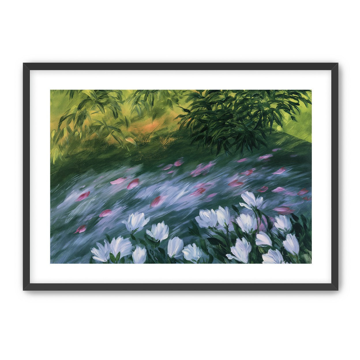 Petals on the streambank