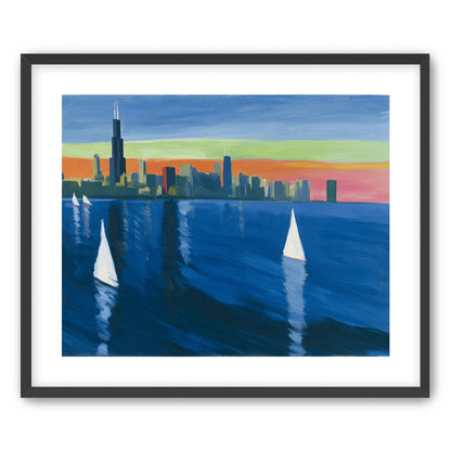 White sails against the skyline