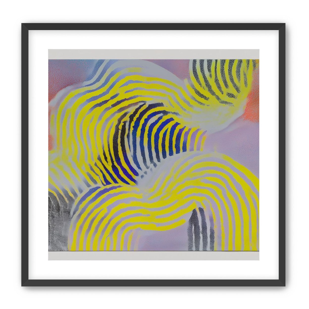 Yellow bends through violet