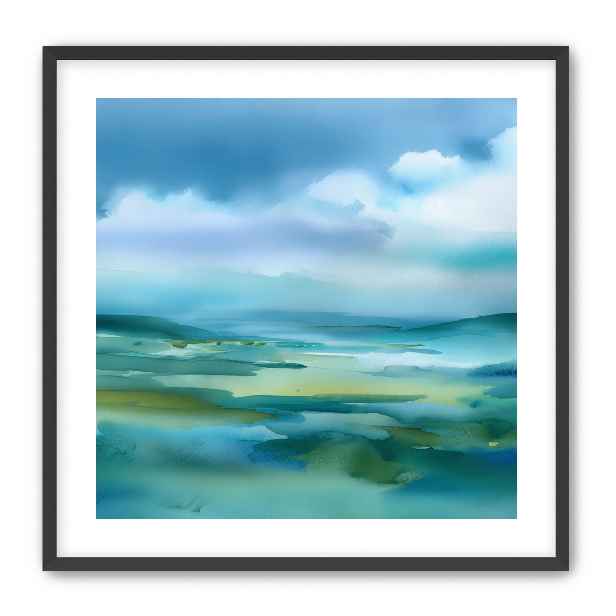 Teal Dissolving into Sky