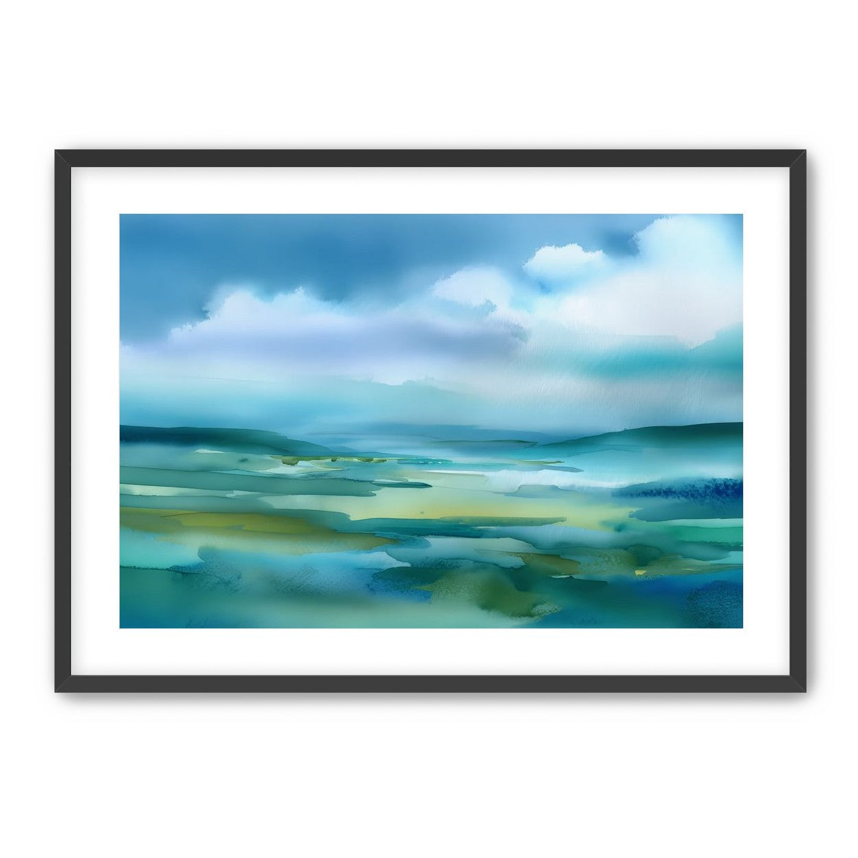 Teal Dissolving into Sky