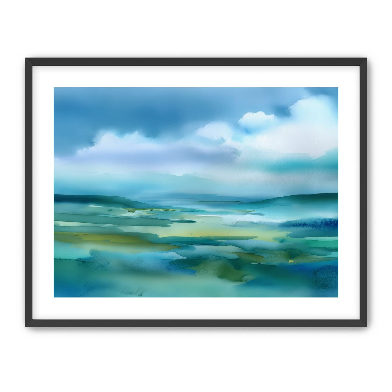 Teal Dissolving into Sky