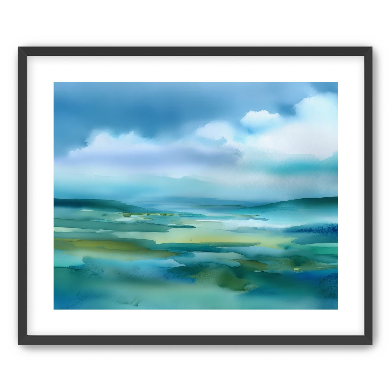 Teal Dissolving into Sky