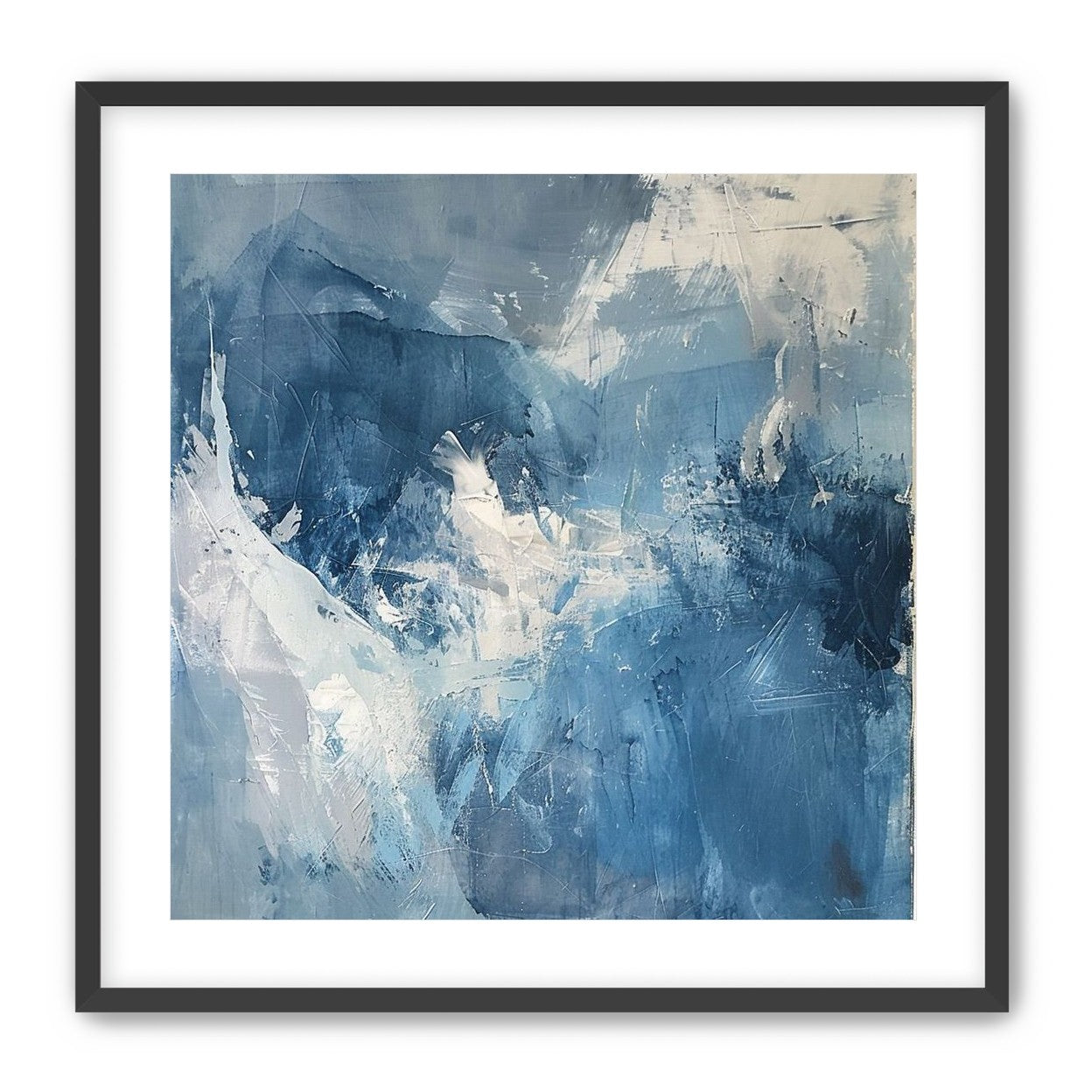 Blue slipping into white