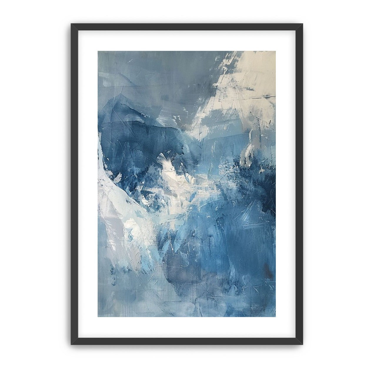 Blue slipping into white