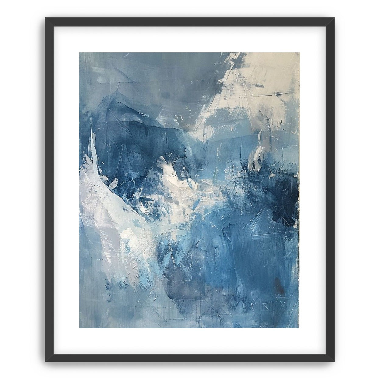 Blue slipping into white