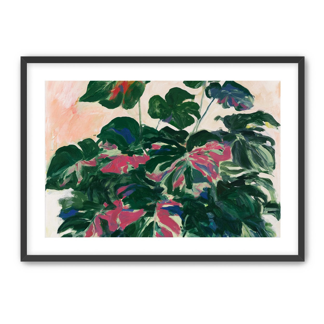 Leaves leaning into light