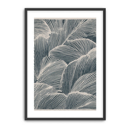 Palm fronds pressed together
