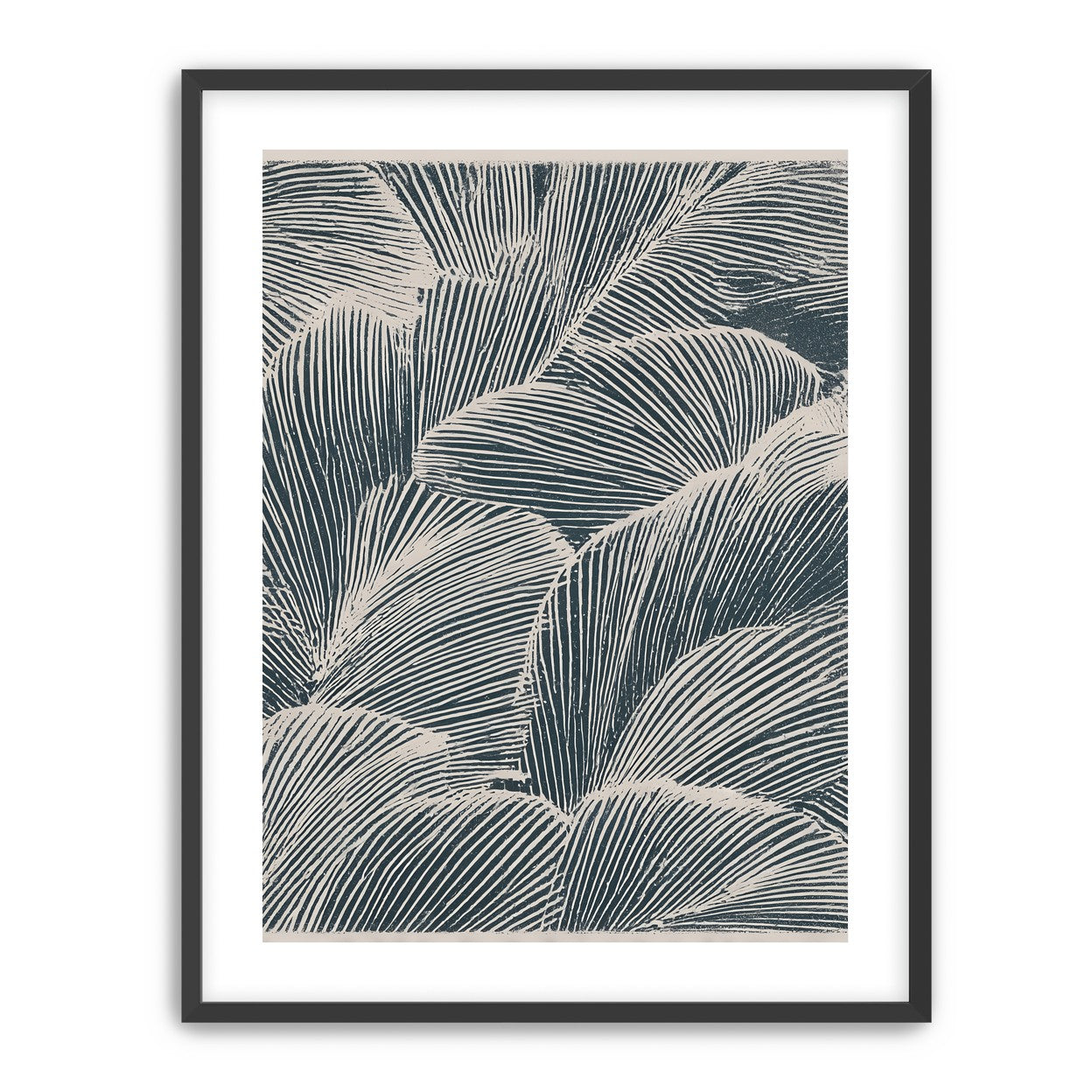 Palm fronds pressed together