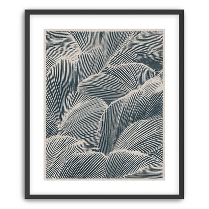 Palm fronds pressed together
