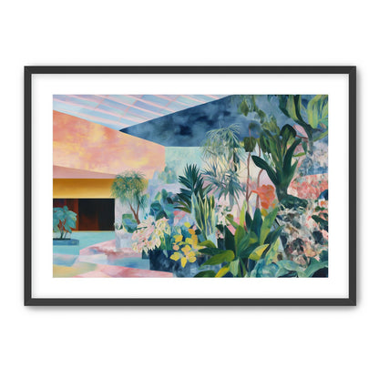 Pastel rooms for green leaves
