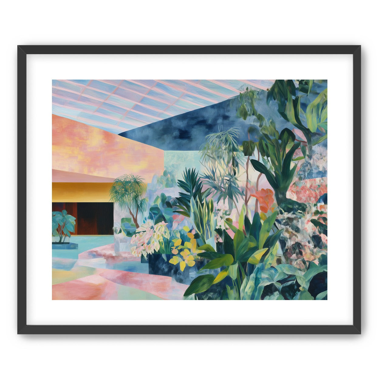 Pastel rooms for green leaves