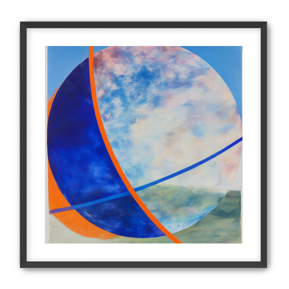 Orange cut through the circle