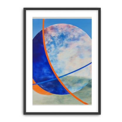 Orange cut through the circle