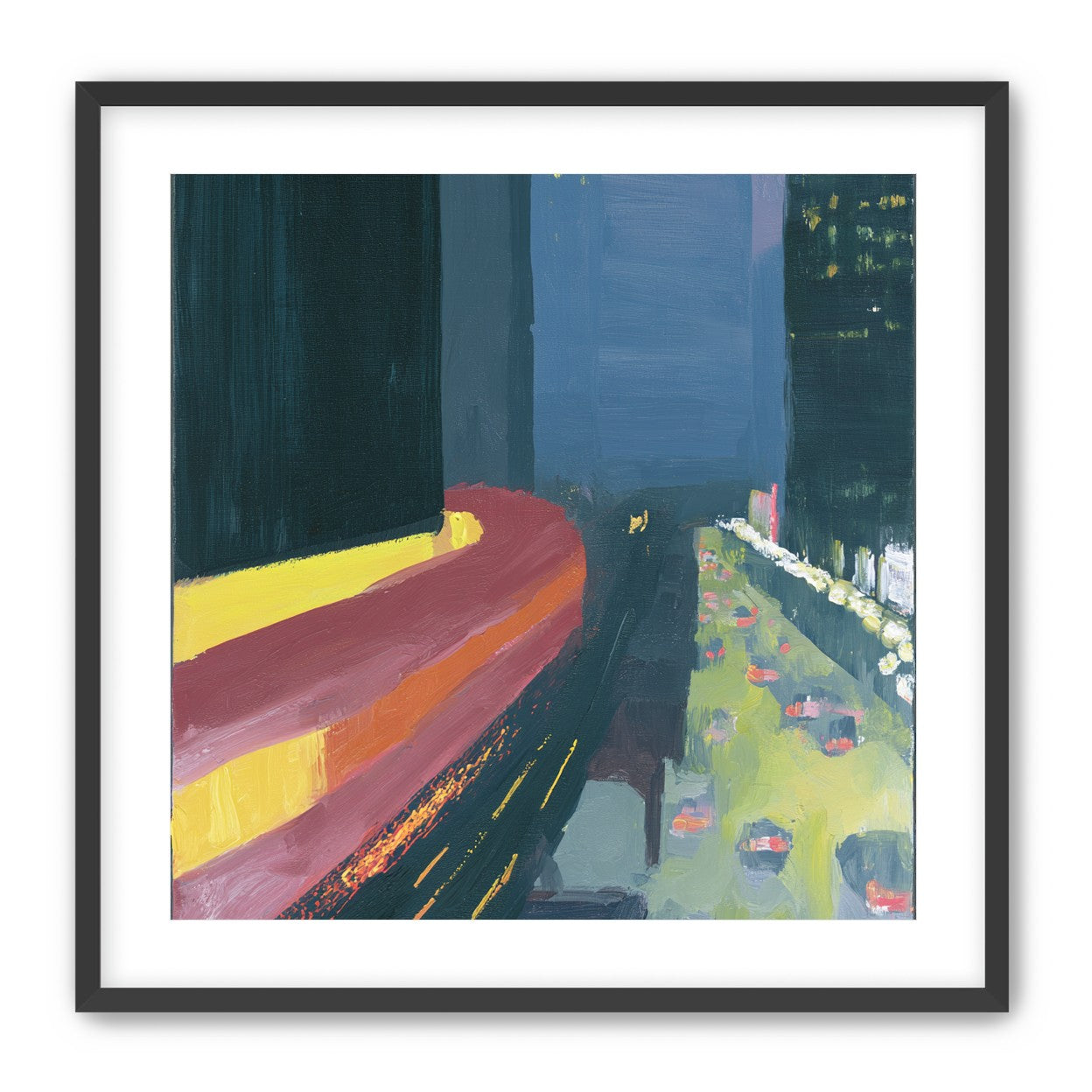 A bright bend downtown