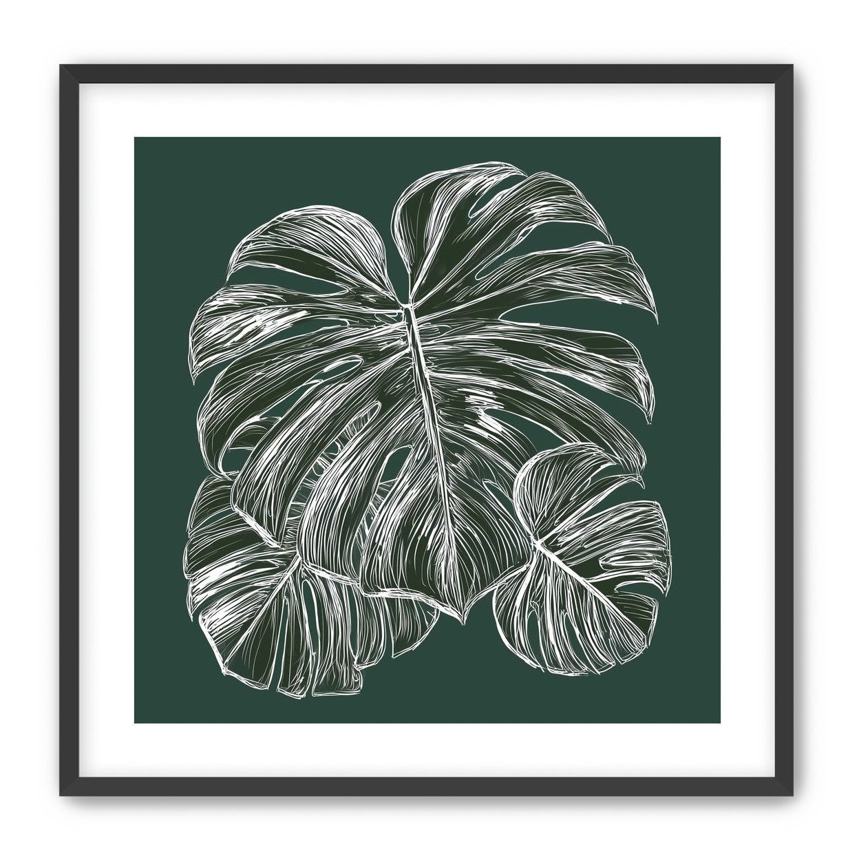 White veins on green field