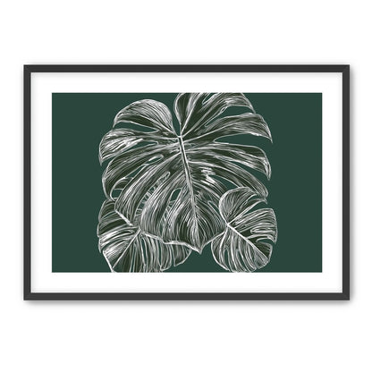 White veins on green field