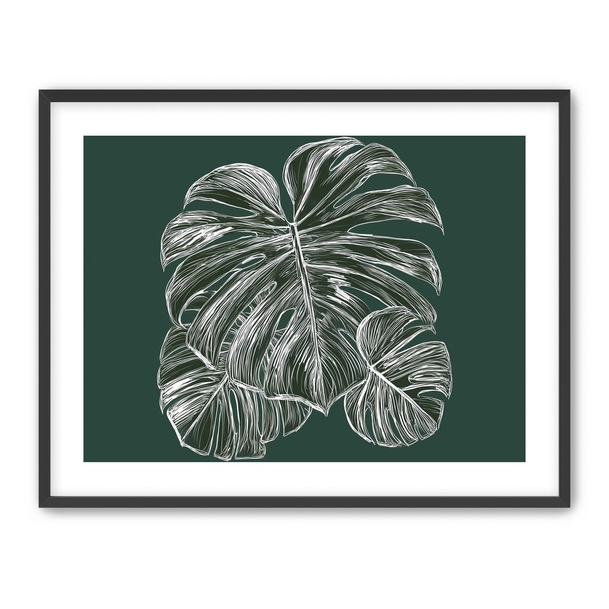 White veins on green field