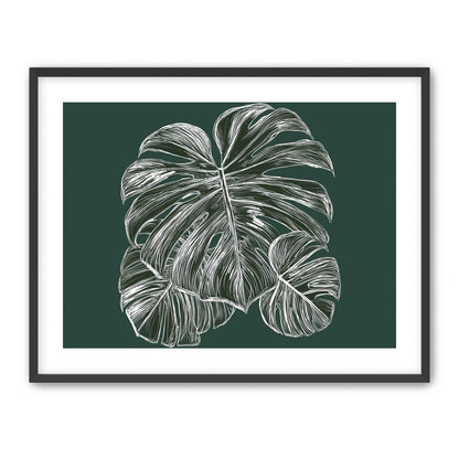 White veins on green field