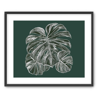 White veins on green field