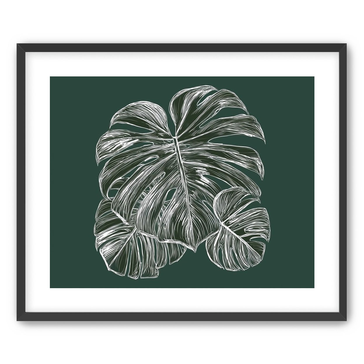 White veins on green field
