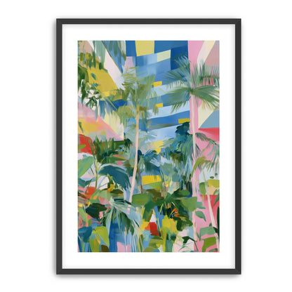 Palm shadows on color fields