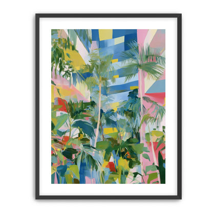 Palm shadows on color fields
