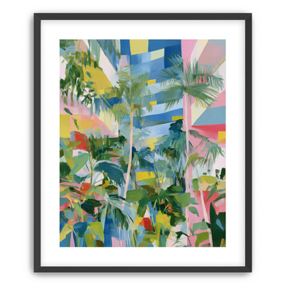 Palm shadows on color fields