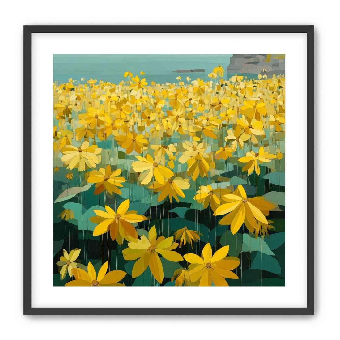 Flowers Along the Water