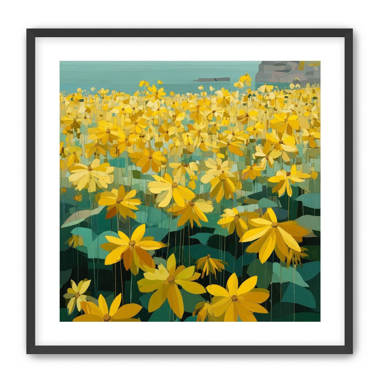 Flowers Along the Water