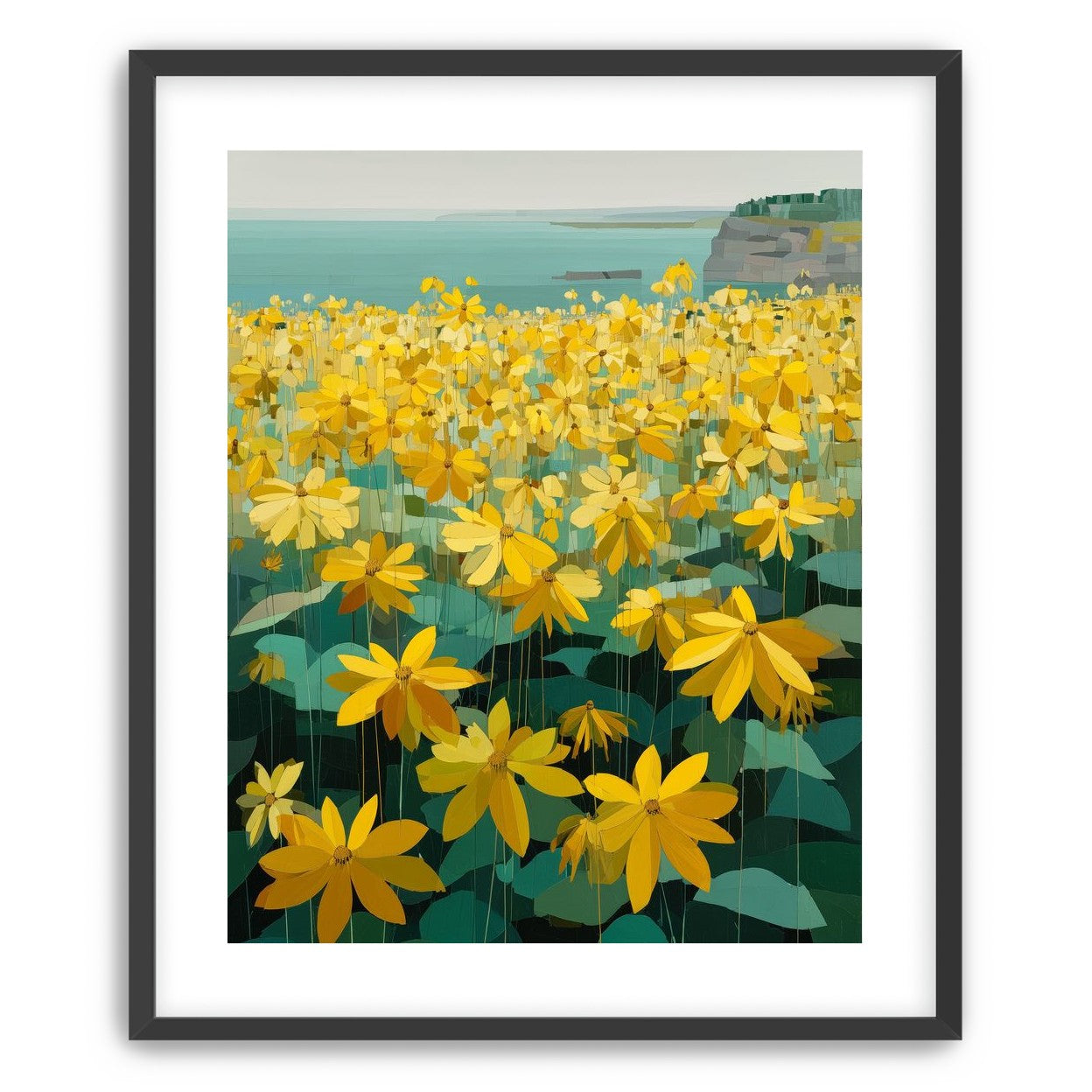 Flowers Along the Water