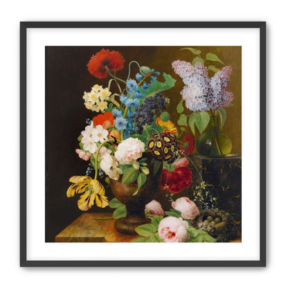 Fallen roses by the nest